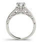 Vintage Filigree Halo Engagement Ring