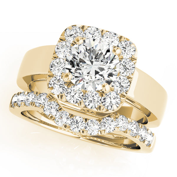 Round Halo Engagement Ring