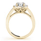 Round Halo Engagement Ring