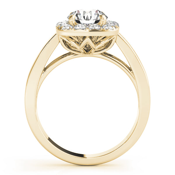 Round Halo Engagement Ring