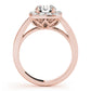Round Halo Engagement Ring