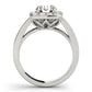Round Halo Engagement Ring