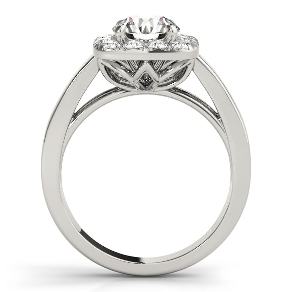 Round Halo Engagement Ring