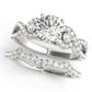 Twisting Diamond Engagement Ring
