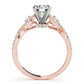 Twisting Diamond Engagement Ring