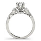 Twisting Diamond Engagement Ring