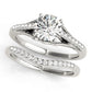 Classic Solitaire Accented Milgrain Engagement Ring