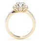 Floral Halo Engagement Ring
