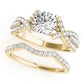 Multirow Twisted Shank Hidden Halo Engagement Rings