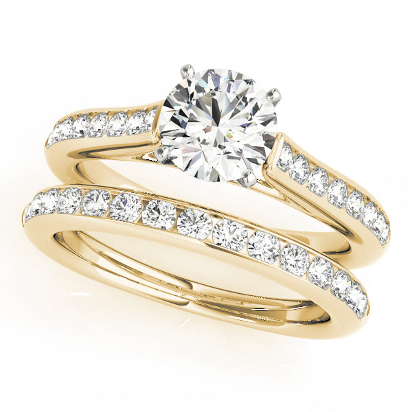 Channel Set Cathedral Engagement Ring