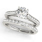 Channel Set Cathedral Engagement Ring