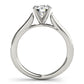 Channel Set Cathedral Engagement Ring
