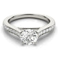 Channel Set Cathedral Engagement Ring