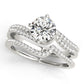 Bypass Double Row Engagement Ring