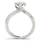 Bypass Double Row Engagement Ring