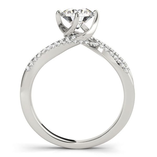 Bypass Double Row Engagement Ring