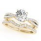 Twisted Hidden Halo Engagement Ring