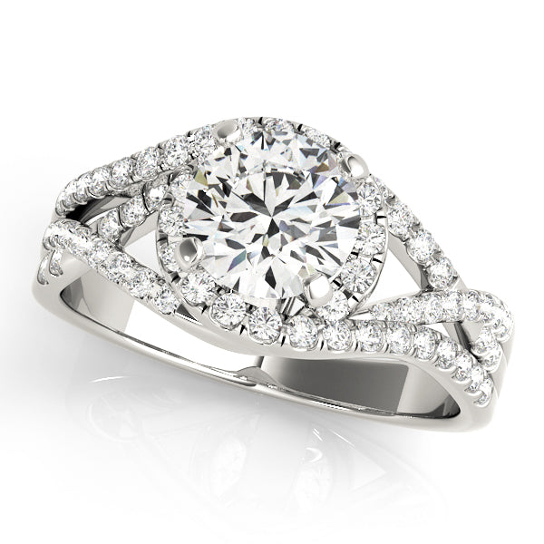 Split-Shank Bypass Engagement Ring