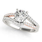 Bypass Split Shank Engagement Ring