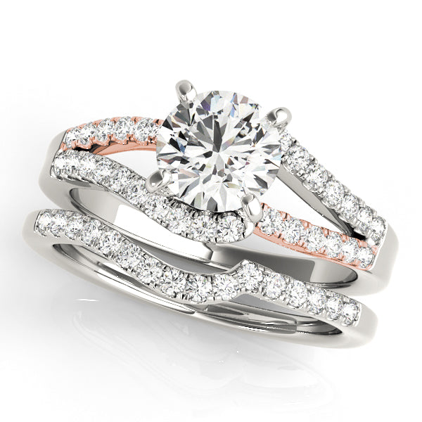 Bypass Split Shank Engagement Ring
