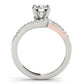 Bypass Split Shank Engagement Ring