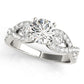 Twisting 3-Stone Engagement Ring