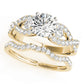 Twisting 3-Stone Engagement Ring