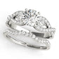 Twisting 3-Stone Engagement Ring