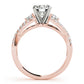 Twisting 3-Stone Engagement Ring