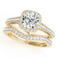 Vintage Prong Milgrain Hidden Halo Engagement Ring
