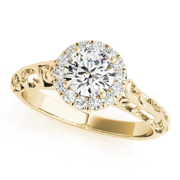 Vintage Filigree Halo Engagement Rings