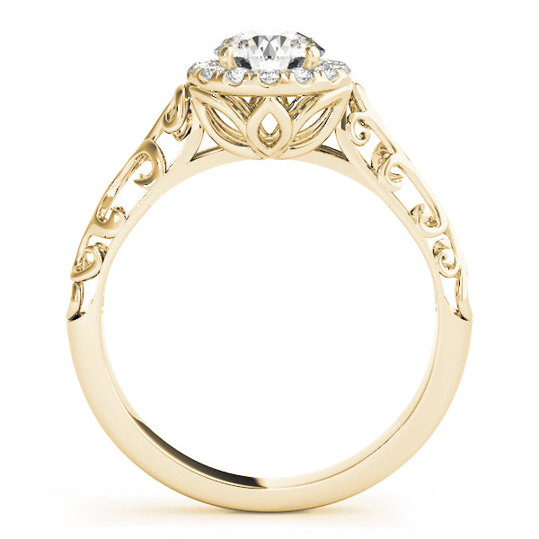 Vintage Filigree Halo Engagement Rings