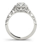 Vintage Filigree Halo Engagement Rings
