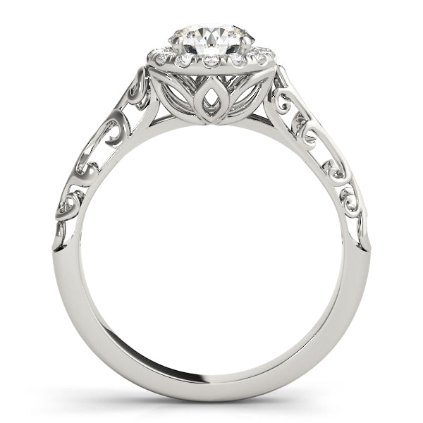 Vintage Filigree Halo Engagement Rings