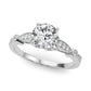 Vintage Inspired Milgrain Edge Engagement Ring
