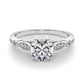 Vintage Inspired Milgrain Edge Engagement Ring