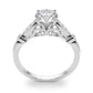 Vintage Inspired Milgrain Edge Engagement Ring