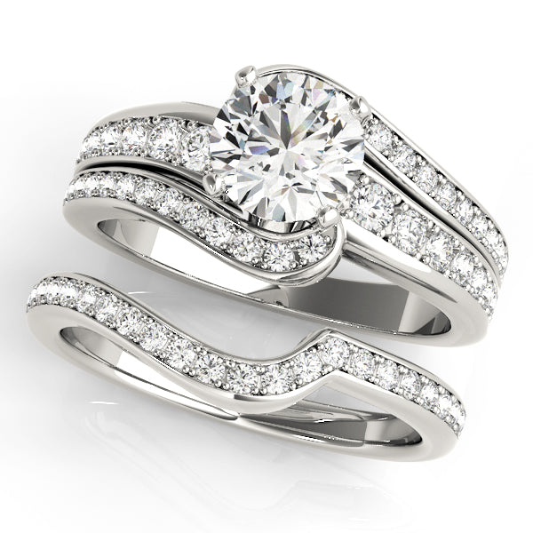 Bypass Multirow Engagement Ring