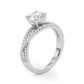 Bypass Split Shank Engagement Ring