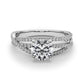 Bypass Split Shank Engagement Ring