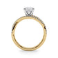 Bypass Split Shank Engagement Ring