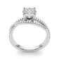 Bypass Split Shank Engagement Ring