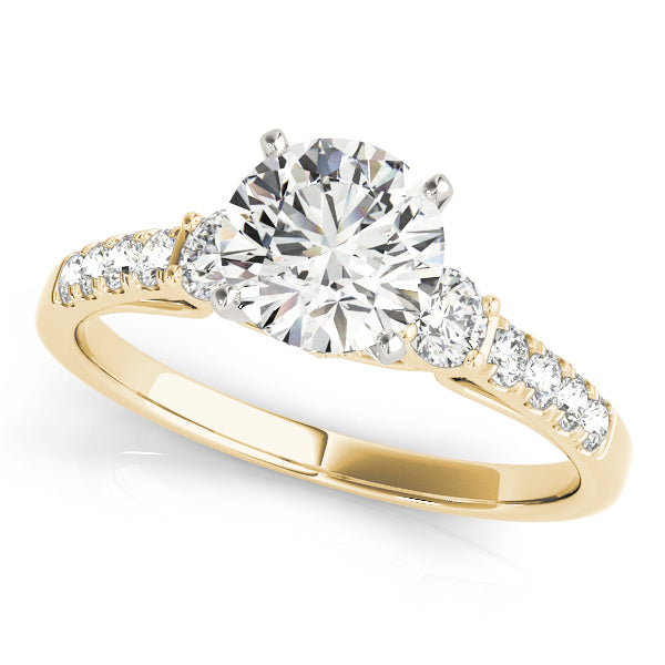 Single Row Engagement Ring