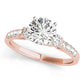 Single Row Engagement Ring