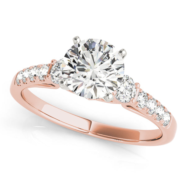 Single Row Engagement Ring
