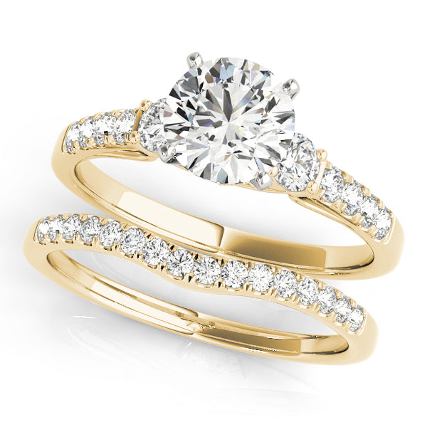 Single Row Engagement Ring