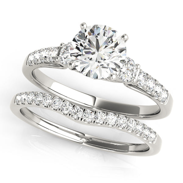 Single Row Engagement Ring