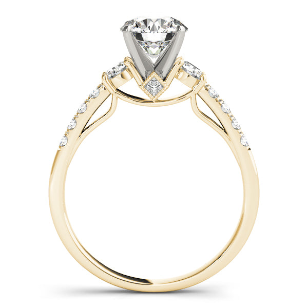 Single Row Engagement Ring