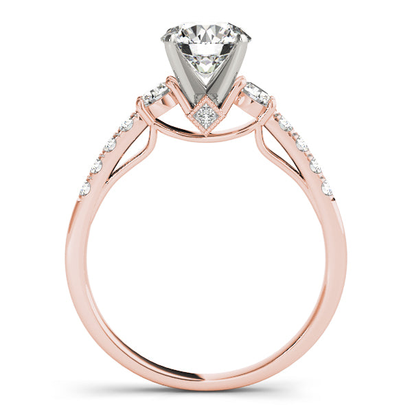 Single Row Engagement Ring