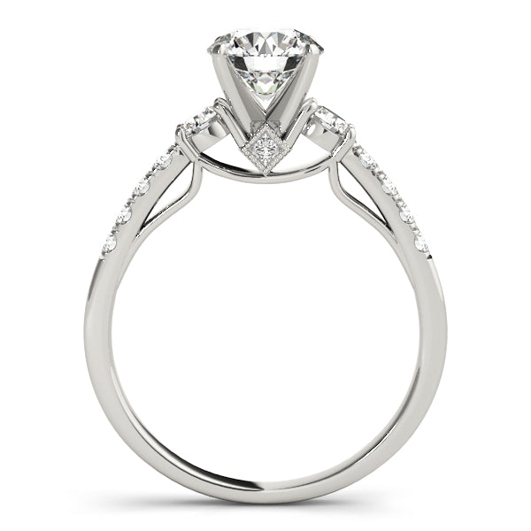Single Row Engagement Ring